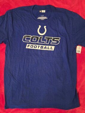 NFL Team Apparel Indianapolis Colts T Shirt XL Blue Football New w/Tag